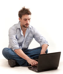 Man On Laptop