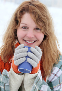 Woman in Snow