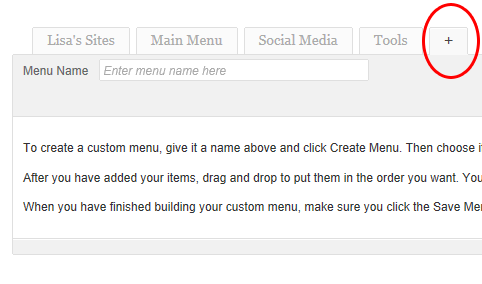 create a menu