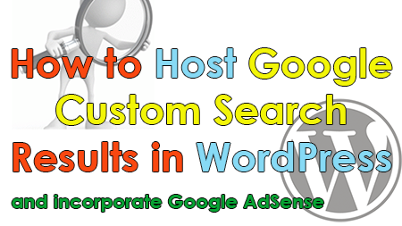 google custom search results in wordpress