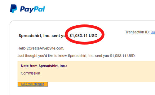 Spreadshirt Payment